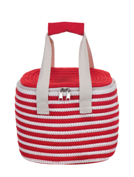 Red & Ivory Insulated Mini Cooler Bag