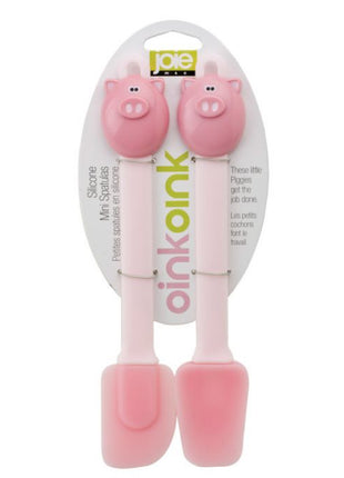 Joie Piggy Silicone Mini Spatulas, Set Of 2