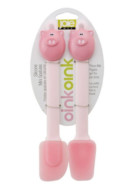 Joie Piggy Silicone Mini Spatulas, Set Of 2