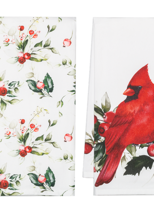 Cardinal & Botanical Tea Towel