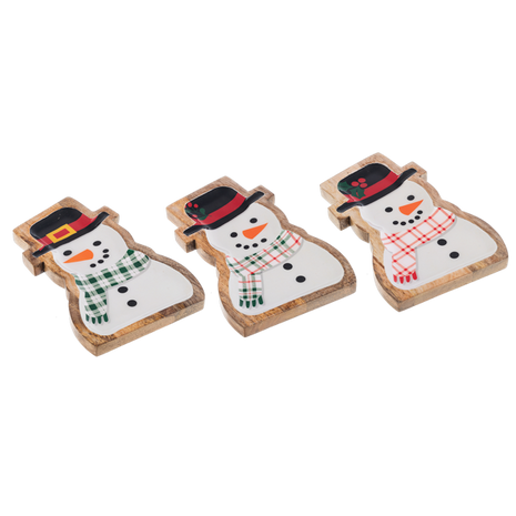 Snowman Tidbit Tray