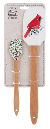 Cardinal & Botanical Spatula (2 pc. set)