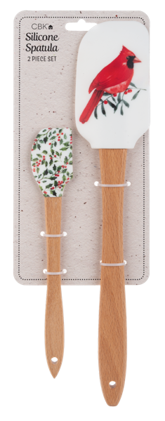 Cardinal & Botanical Spatula (2 pc. set)