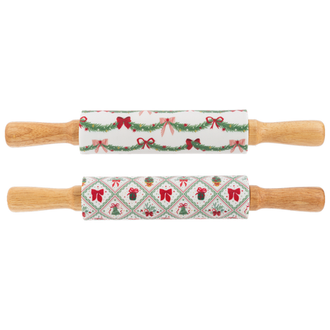 Christmas Cottage Rolling Pin