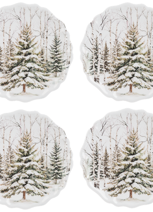Winter Forest Dinner Plate