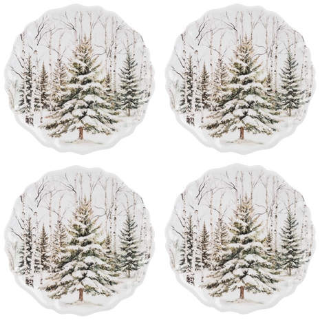 Winter Forest Dinner Plate