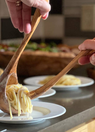 Italian Olivewood Soup and Pasta Ladle