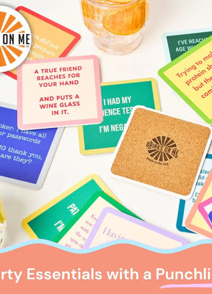 COASTER Driving Alone | Funny Party Gift | Home Bar Decor