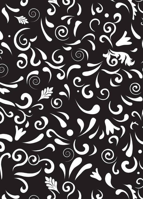 Swirly Gate Black Chef Apron