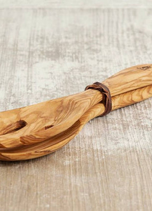 Italian Olivewood Salad Servers