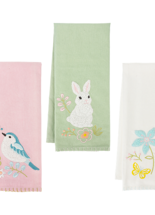Bunny Brunch - Nature Scene Decorative Kitchen Towel