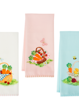 Bunny Brunch - Picnic Scene Decorative Kitchen Towel