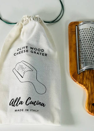 Italian Olivewood Flat Cheese Grater