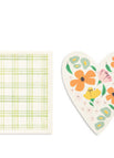 Green Plaid Heart