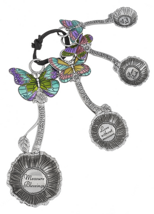 Measuring Spoons - 4pc - Colored Butterfly