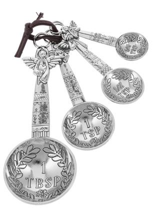Measuring Spoons Silver - Angel (4 pc. set)