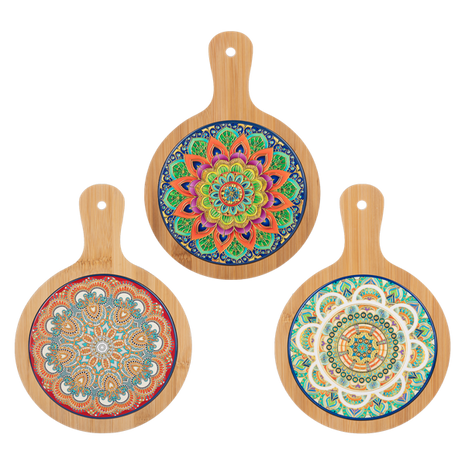 Mediterranean Mandala - Trivet with Handle