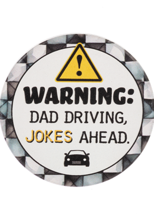 Car Coaster - Warning: Dad Driving