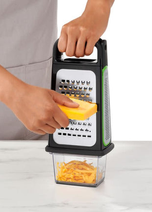 Etched Box Grater w/ Removable Zester - As is
