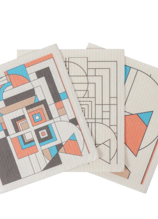 Frank Lloyd Wright Swedish Dishcloth Set/3