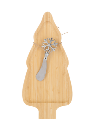 Christmas Tree Cheese Board & Snowflake Spreader (2 pc. set)