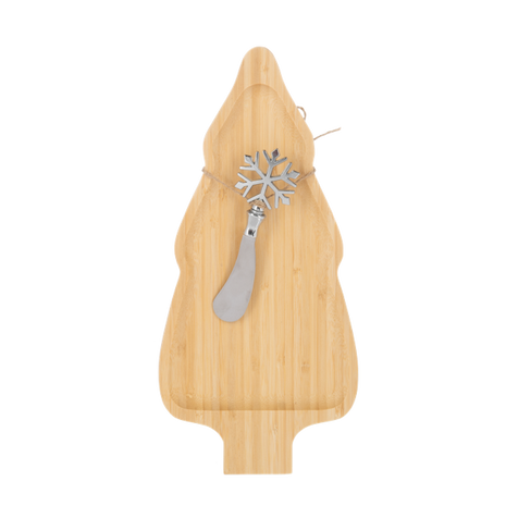 Christmas Tree Cheese Board & Snowflake Spreader (2 pc. set)