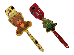 2pc Spatula and Cookie Cutter set - Beary Merry Christmas Set