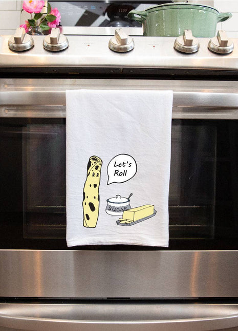 Lefse "Let's Roll" Flour Sack Towel
