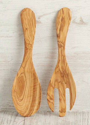 Italian Olivewood Salad Servers