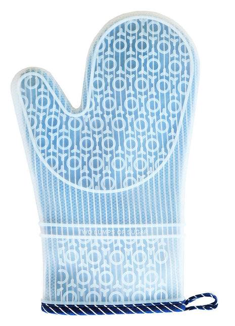 Navy Pinstripe Silli Oven Mitt