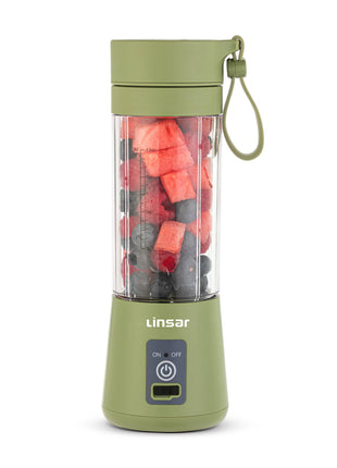 11oz Powerful Portable Rechargeable Blender with USB charger: Green