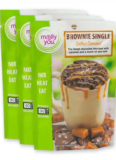 Salted Caramel Brownie Microwave Single