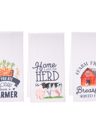 Bless This Farm Tea Towel