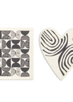 B/W Floral Heart