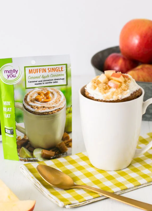 Caramel Apple Cinnamon Muffin Microwave Single