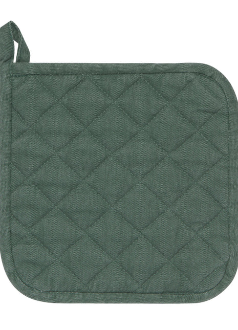 Heirloom Stonewash Potholder Jade
