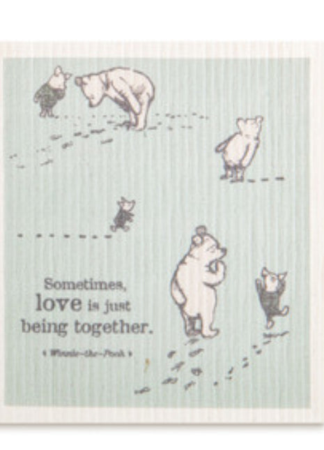 Swedish Dish Cloth Pooh Being Together