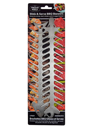 Proud Grill Slide And Serve Bbq Skewers Set/2 IA