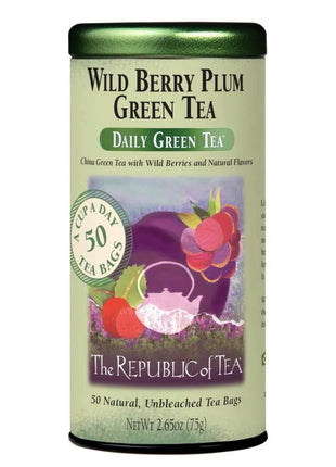 Republic of Tea Daily Green Tea Wild Berry Plum