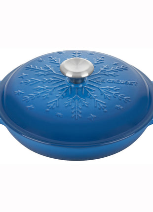 Noel Signature Braiser w/ Lid 2.25 Qt Snowflake Embossed