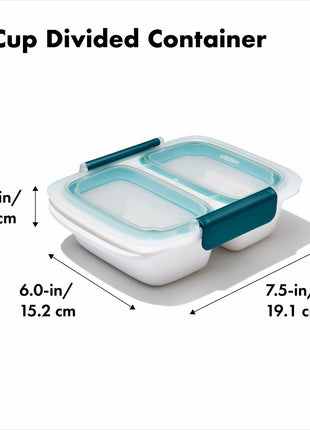 Prep And Go 2 C Divided Container