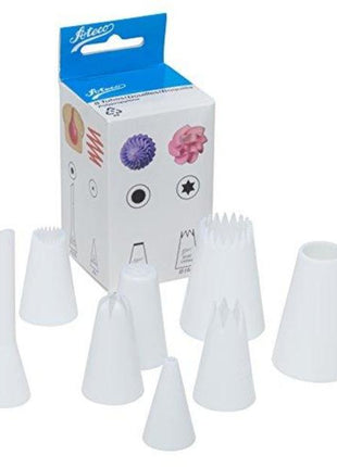 8 Pc Plastic Decorating Tube Set