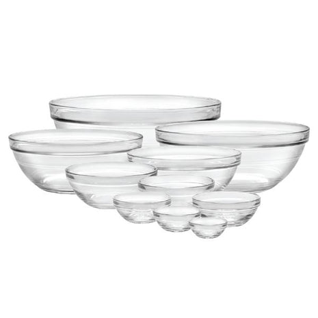 Lys Stackable Clear Bowls 10 Pc Set IA