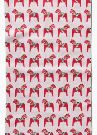 Geometry Tea Towel Holiday Dala Horse