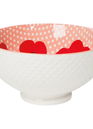Stamped Bowl Medium Poppy IA