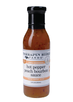 Hot Pepper Peach Bourbon Sauce