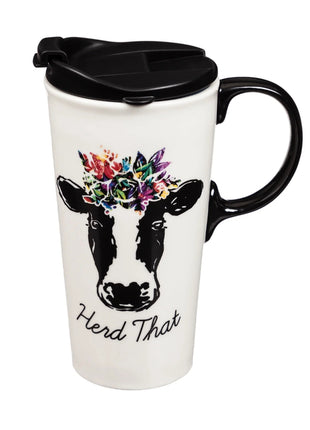 Ceramic Travel Cup 17oz Herd That