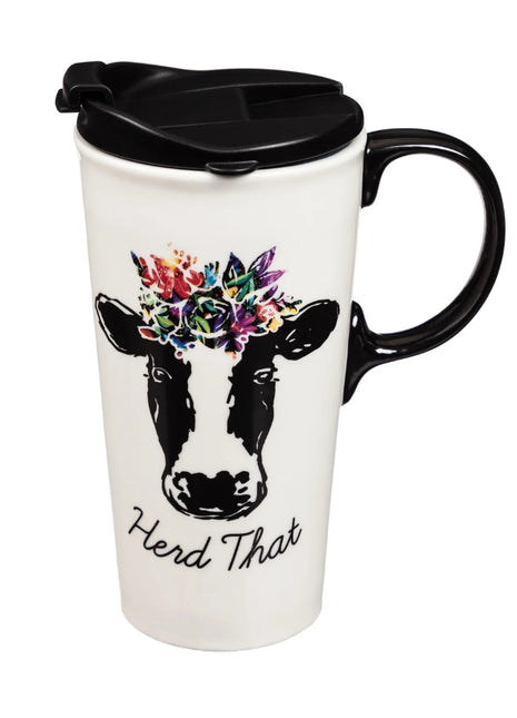 Ceramic Travel Cup 17oz Herd That