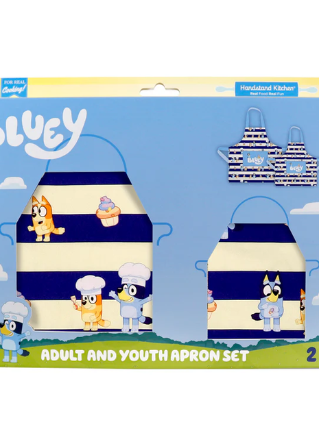 Bluey Adult And Youth Apron Set