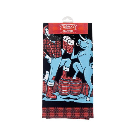 Paul And Babe Cheers Tea Towel